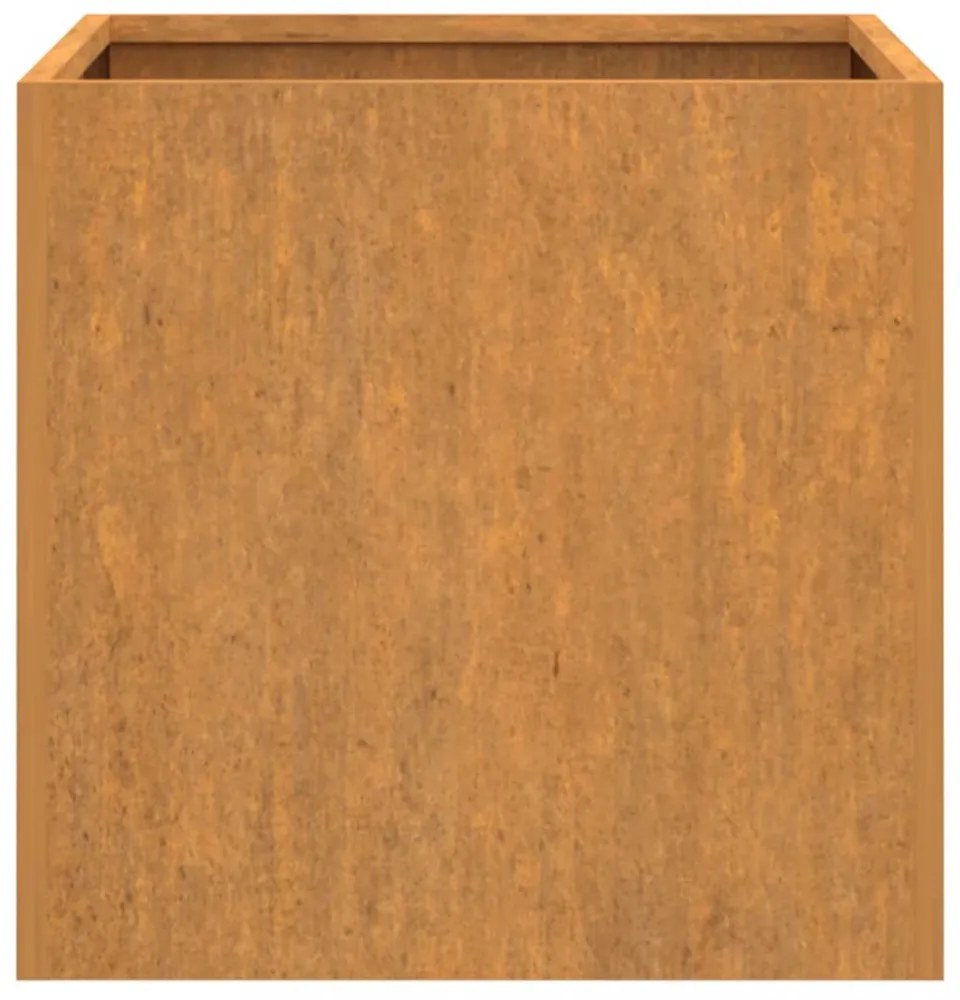 2 db corten acél növénytartó 32 x 30 x 29 cm