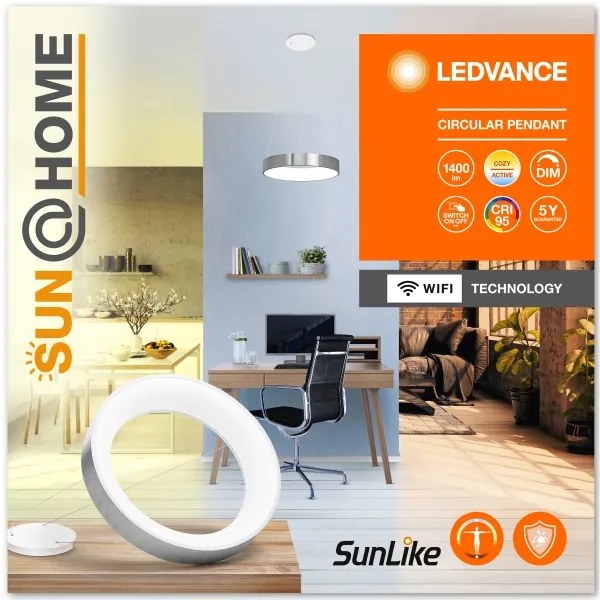 Ledvance - SUN@HOME CIRCULAR LED/18,5W/230V Wi-Fi állítható LED csillár