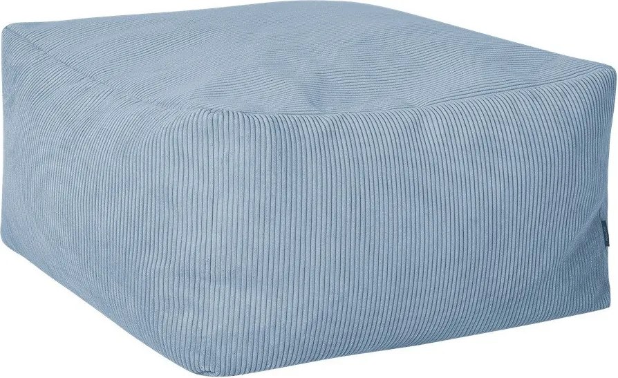 Világoskék kordbársony puff Keno – noo.ma