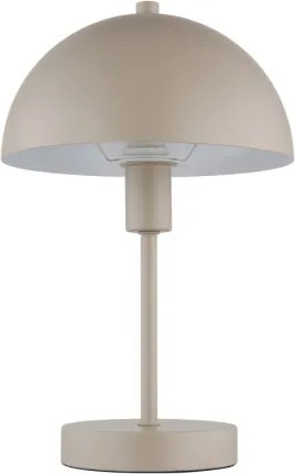 Globo 24009S Asztali lámpa, fém matt homok színű, PVC átlátszó kábel, billenőkapcsoló a kábelen, ø: 200mm, M: 310mm, kábel hossza 1500mm, 1x E14 40W 230V izzó nélkül
