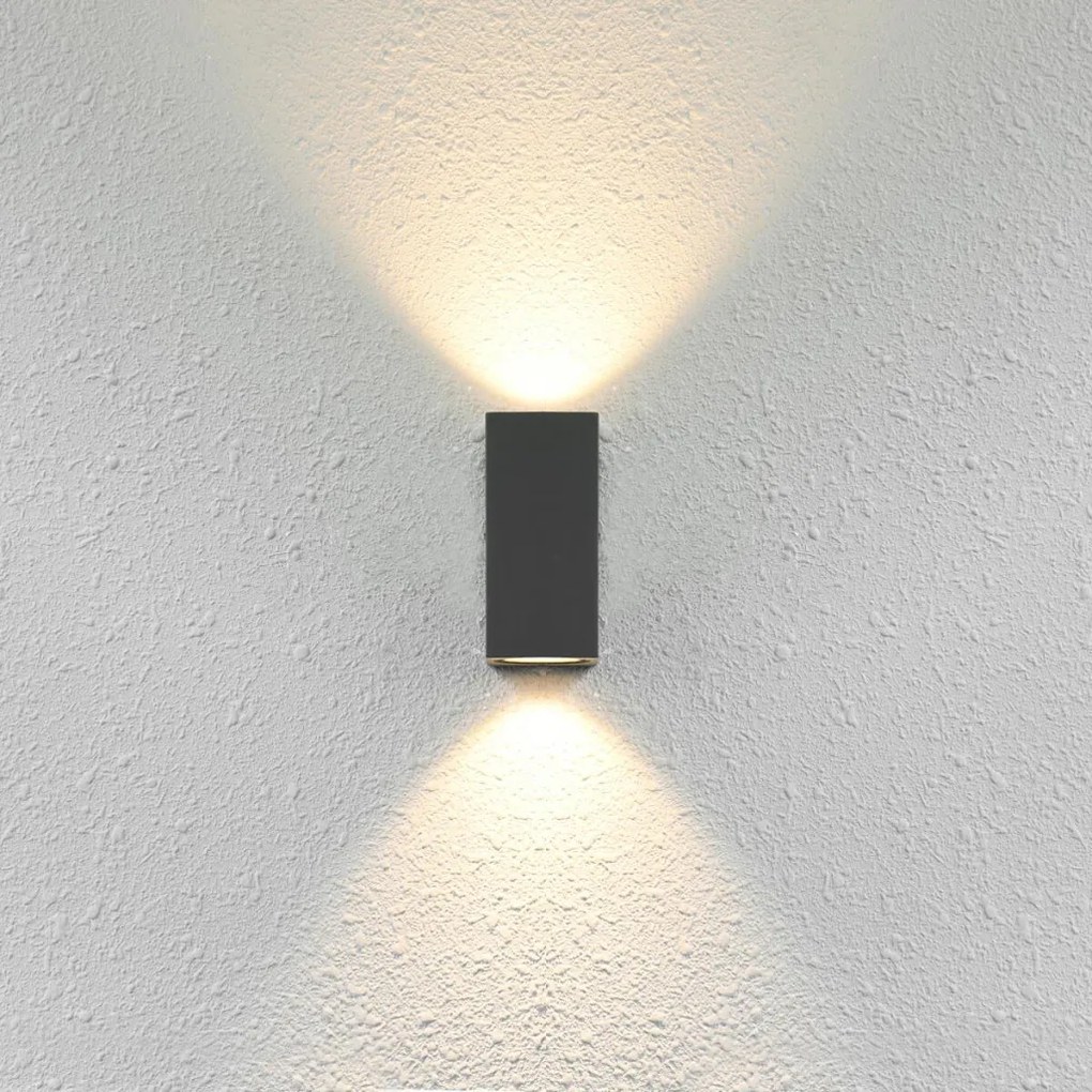 ITALUX OWL-2198-1SQ GENTA Modern Kültéri Fali Lámpa Fekete GU10 IP54