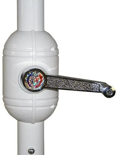 Balkon napernyő fékör alakú 270 cm terrakotta+kiegészítő