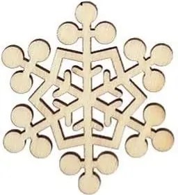 Karácsonyi Dekoráció Öko Fa Csillag 5cm