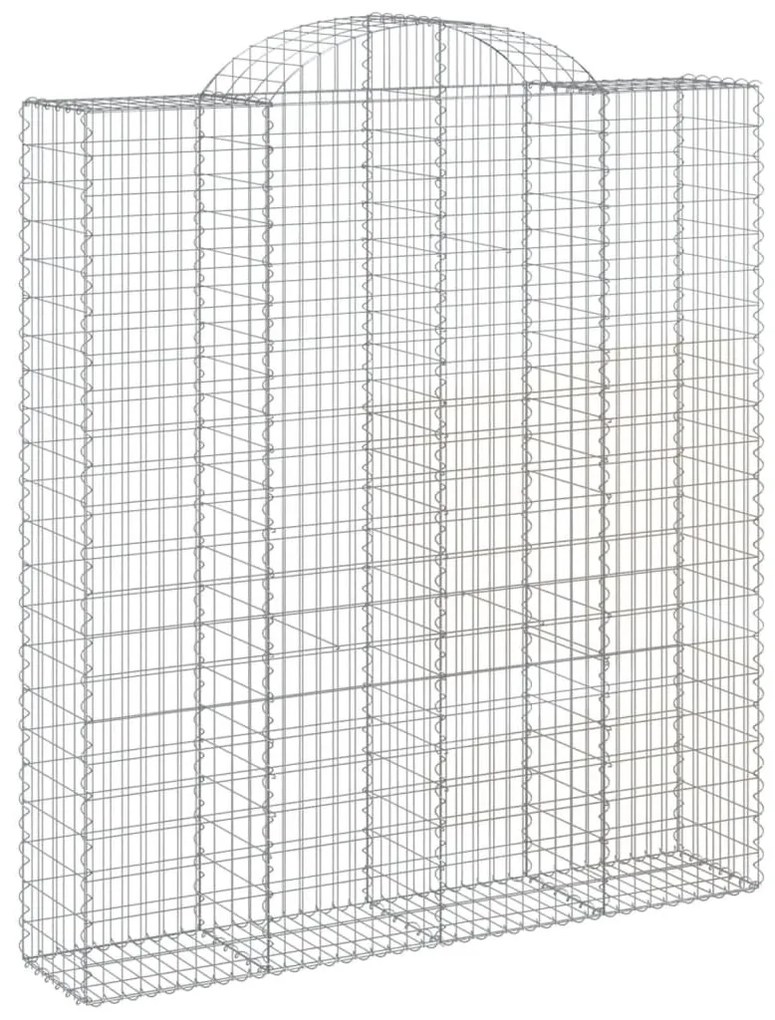 12 db íves horganyzott vas gabion kosár 200x50x220/240 cm