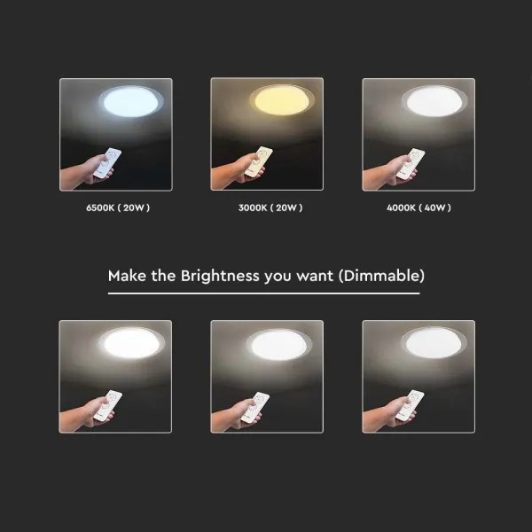 LED állítható mennyezeti lámpa LED/40W/230V 3000K/4000K/6500K + DO