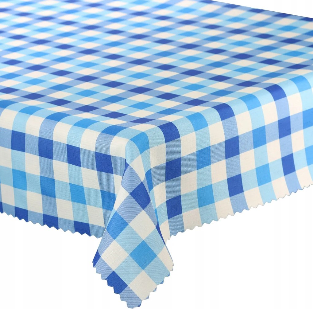 Foltálló Futópad Nyomtatás Kék kockás 50x100 cm