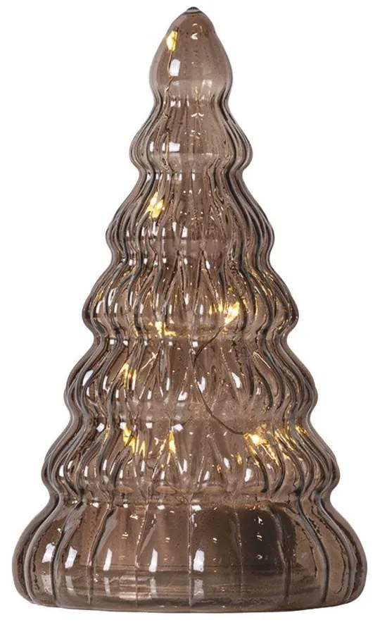 Sötétbarna elemmel működő fénydekoráció ø 6,5 cm Lucy Tree – Sirius