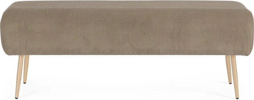 Szürkésbarna párnázott pad Olga – Bizzotto