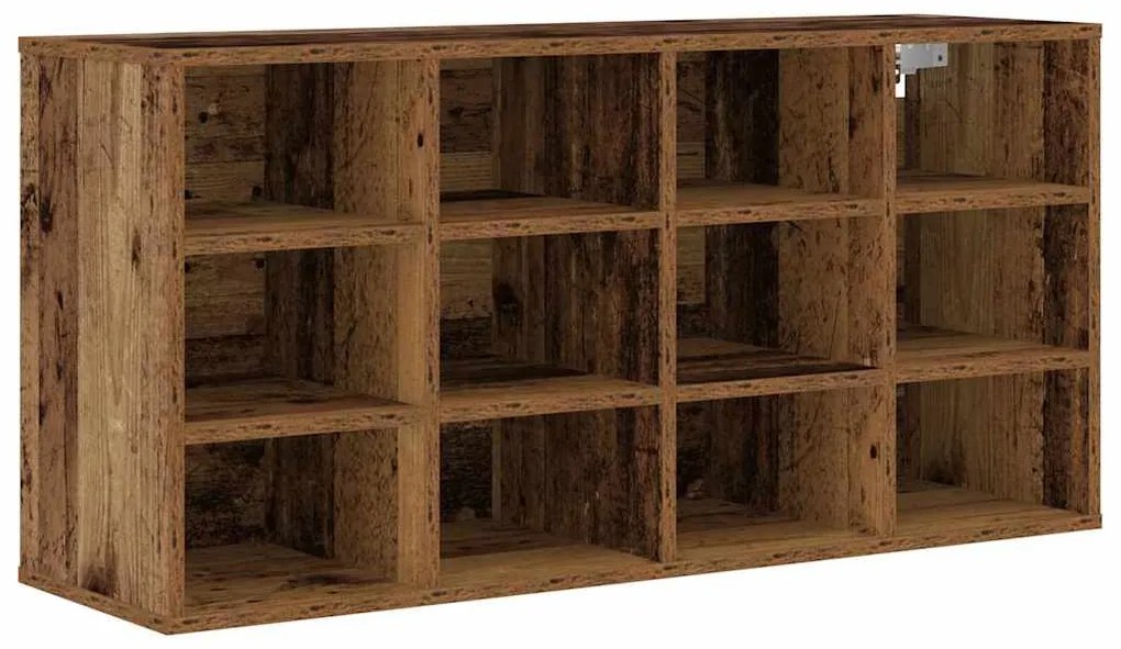 Cipősszekrény polcokkal Régi fa 103 x 30 x 51 cm Faanyag
