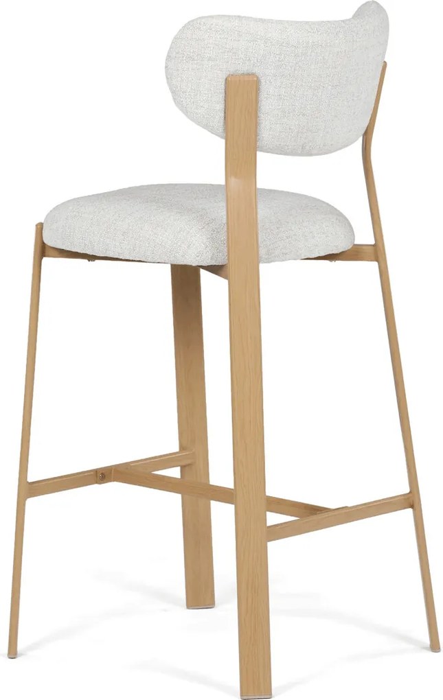 AUB-L3125 OAK fehér szövet bárszék