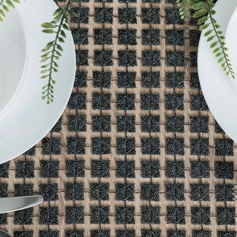 Mg Gipszkarton Futófelület Gipiura Fekete fényes Négyzetek 40x280cm