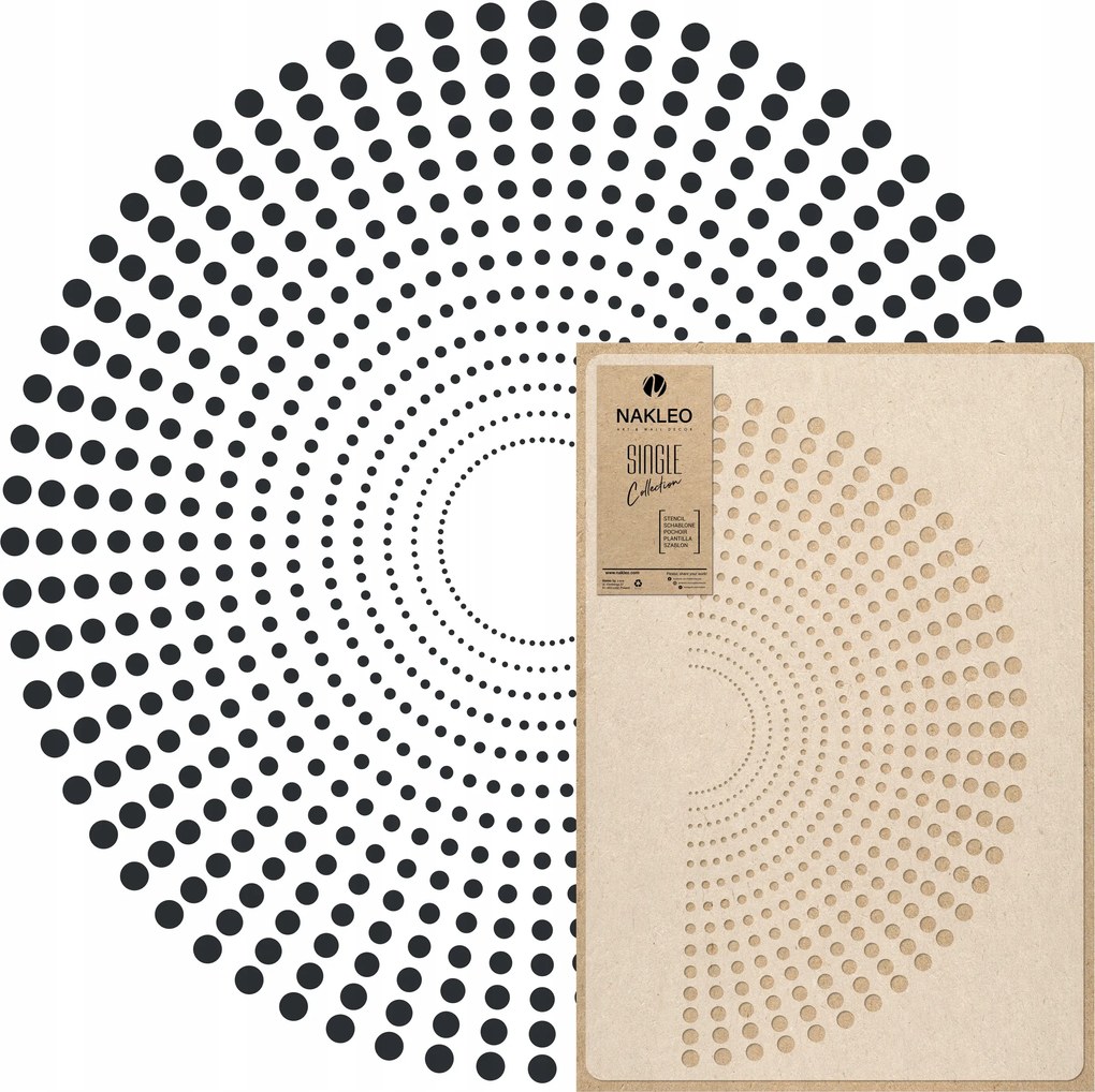 Festősablon Mandala L Átmérő 89 cm Vakolatokhoz Többször felhasználható Vakolat Beton