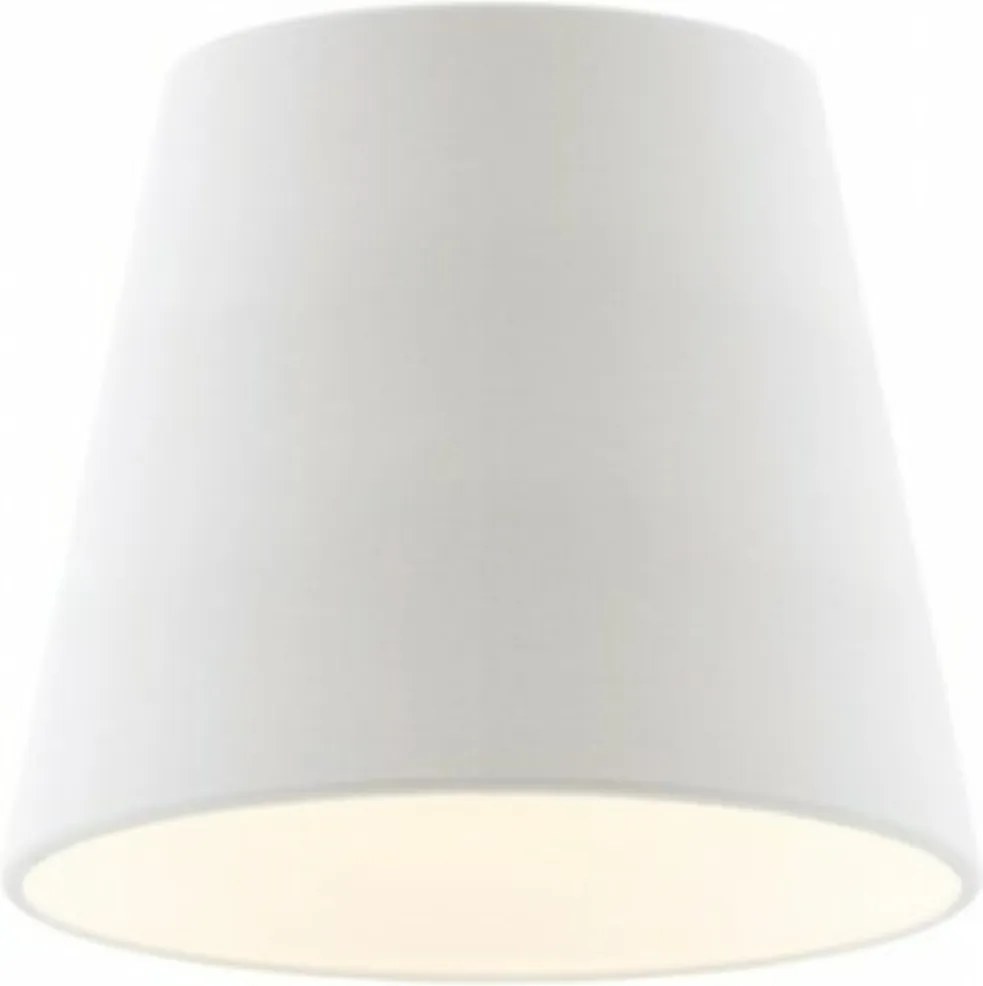 Rendl Nizza lámpaernyő 18/15 fehér polipamut/PVC, E27, átmérő 185mm, 28W