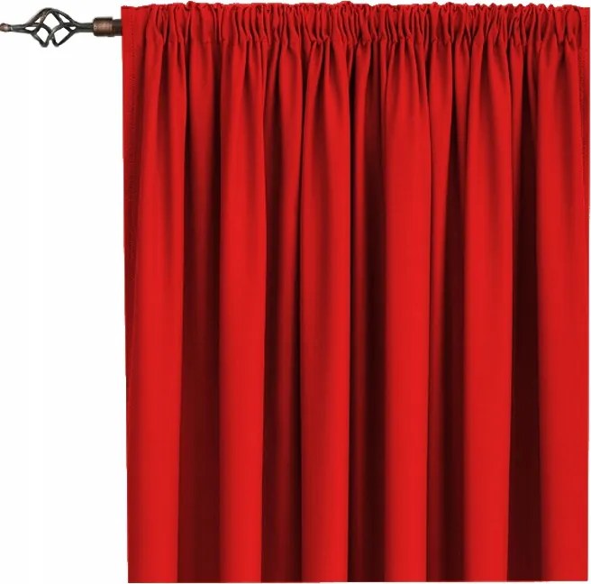 Panama Matt Szalagfüggöny 145x250 piros