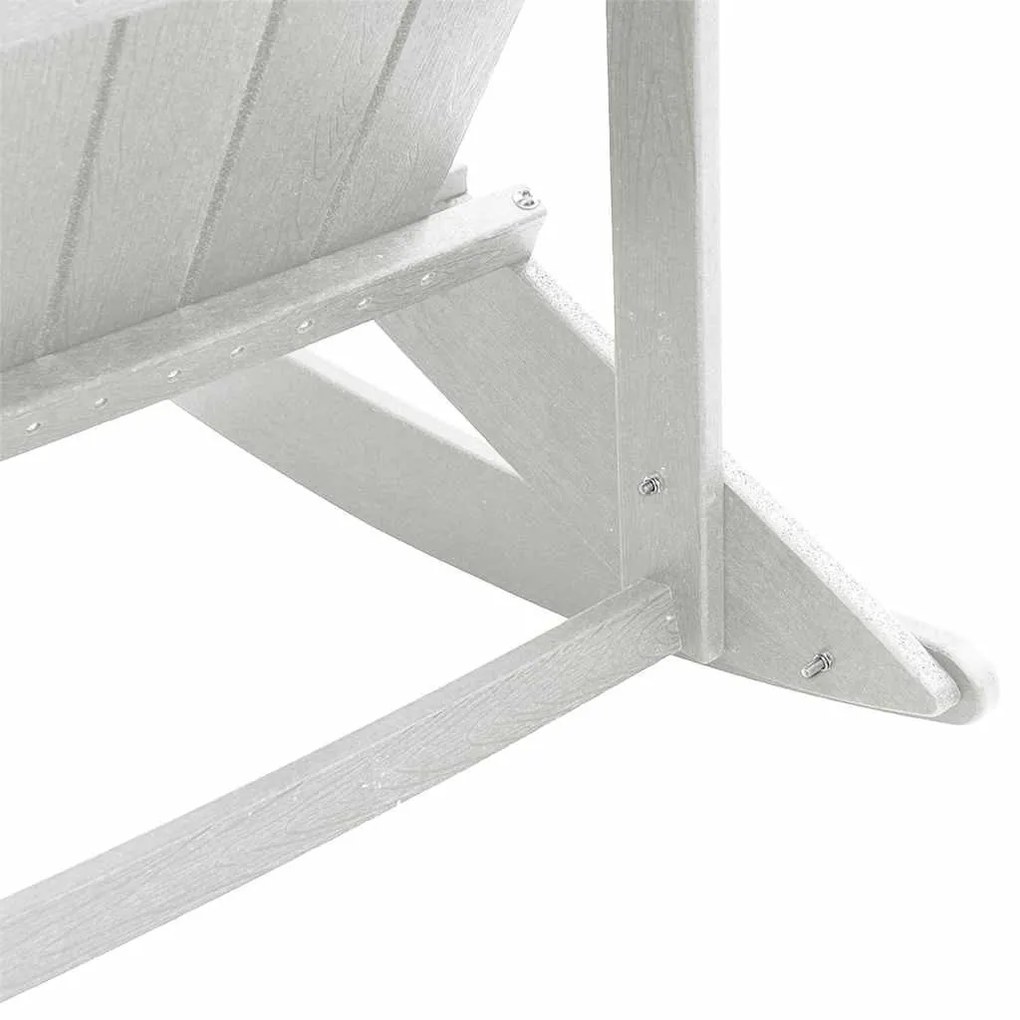 Kerti lounge szett 3 pcs Fehér HDPE