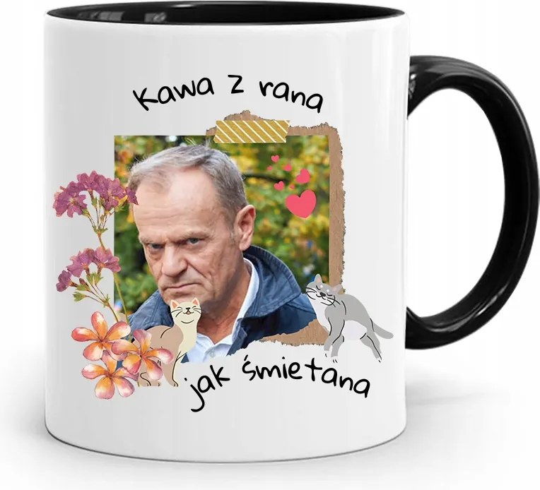 Bögre Fekete Donald Tusk Po Platform Ajándék