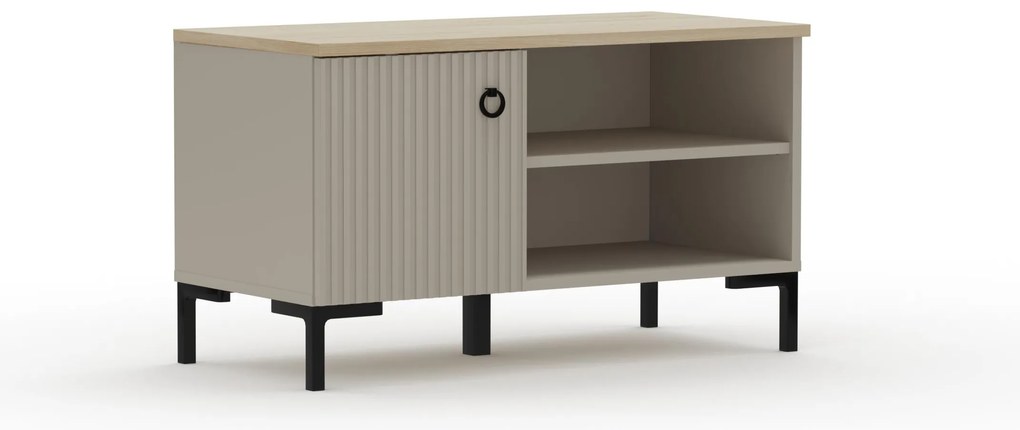 Cipőtároló (cipősszekrény) Demandaron (taupe + silverjack tölgy) . 1116806