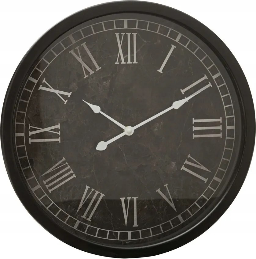 Falióra 40x7 Eurofirany fekete fehér kerek számlap római számok