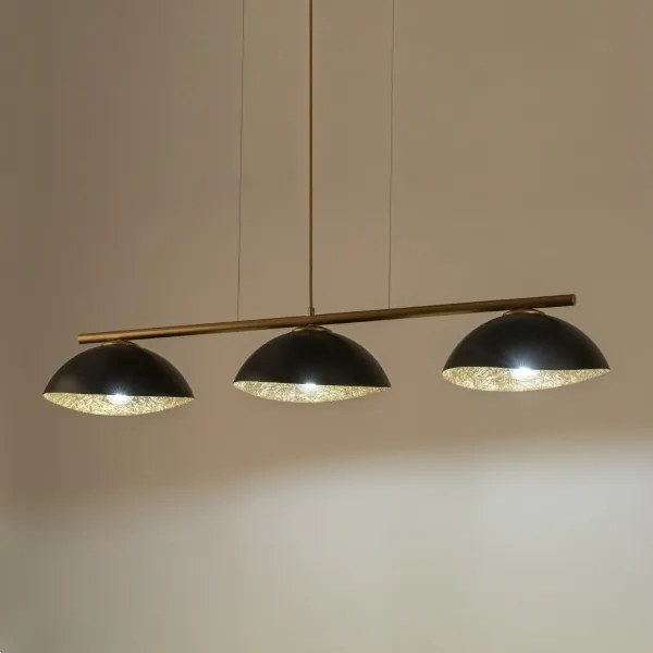 SOLAR 3xE27/60W/230V arany függeszték kábellel