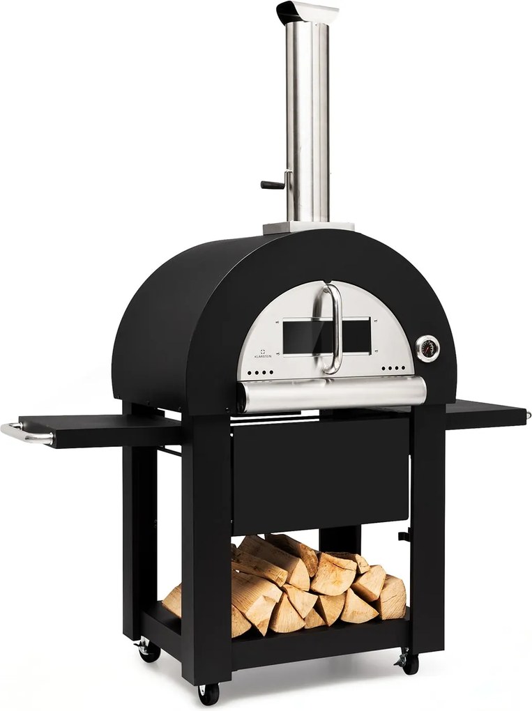 Klarstein Diavolo Napoletana, pizzakemence, faszénhez, rozsdamentes acél
