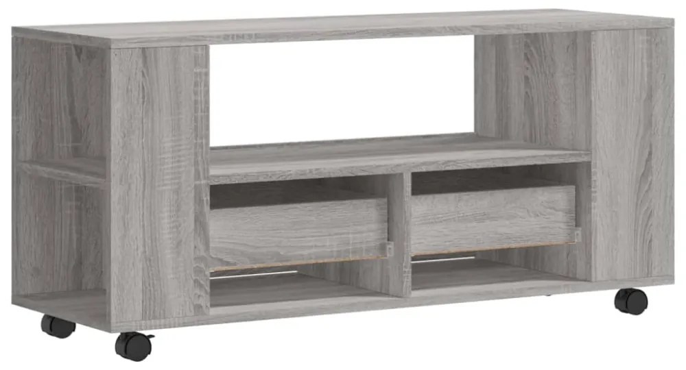 szürke sonoma színű szerelt fa TV-szekrény 102x34,5x43 cm