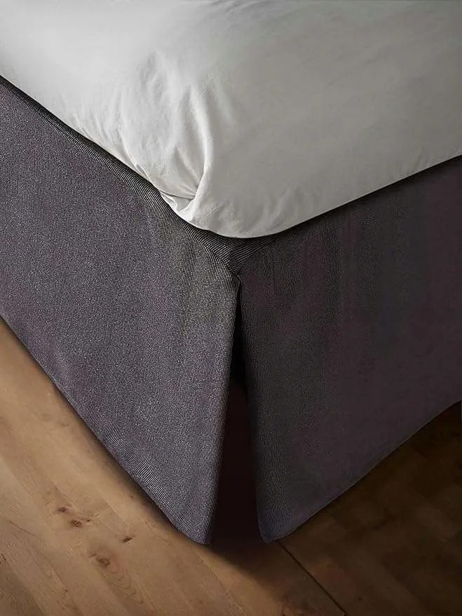 Fodros ágytakaró ágykerethez 105 cm Grafit szín