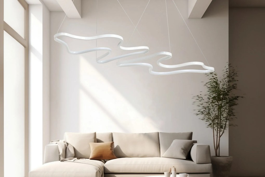 Függőlámpa, Duple Artisan - Fehér Body, Fehér Light