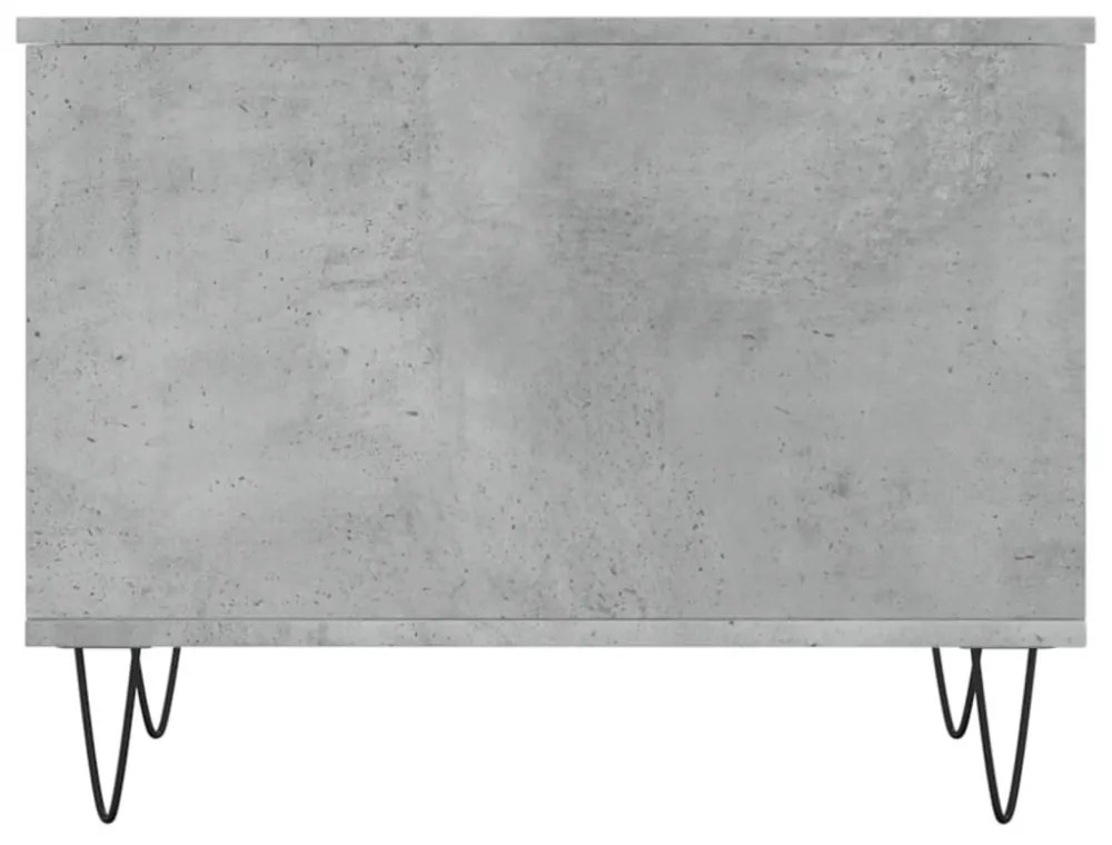 betonszürke szerelt fa dohányzóasztal 60 x 44,5 x 45 cm