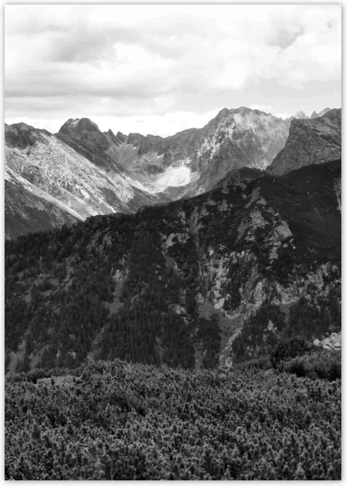 Poszterek A4 Pion Tátra Lengyel hegyek Kilátás