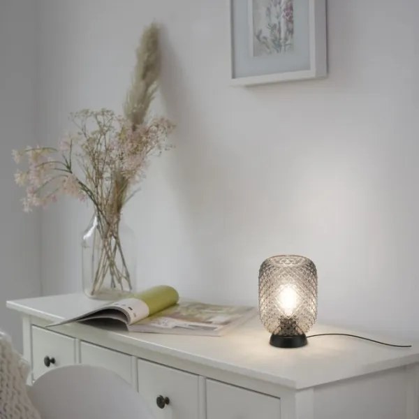 JUST LIGHT. 14906-18 - Asztali lámpa REISHI 1xE27/40W/230V fekete