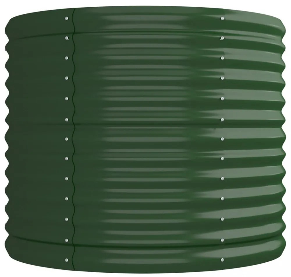 zöld horganyzott acél kerti magaságyás 224x80x68 cm