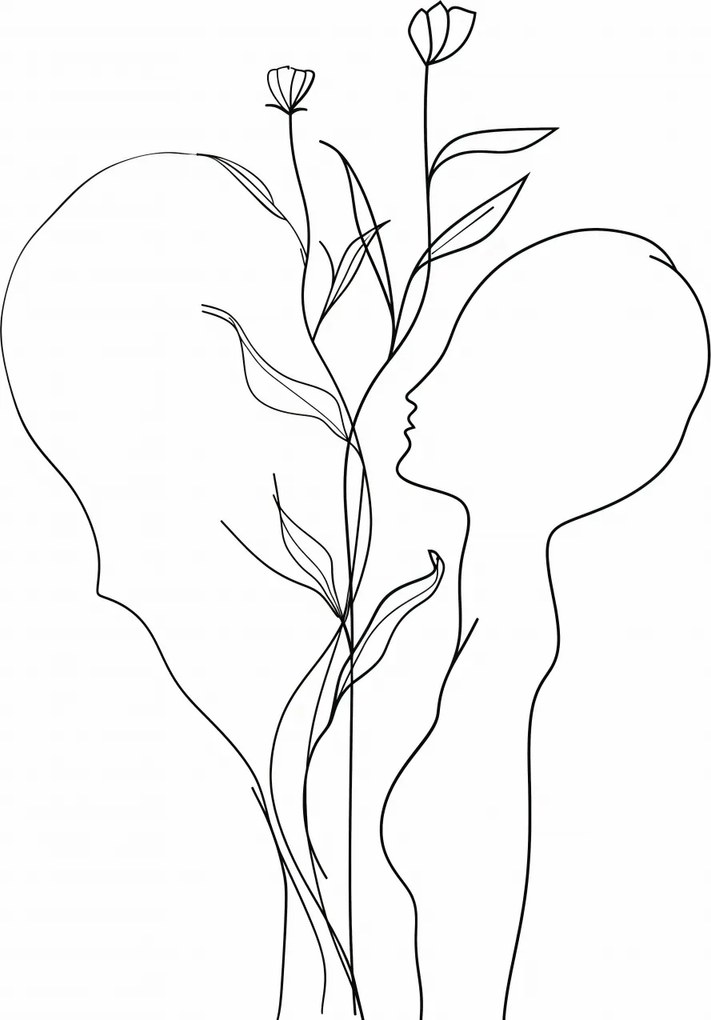 Poszter 20x30cm A szív és a természet kombinációja