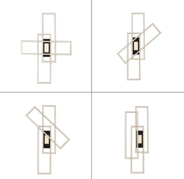 Leuchten Direkt 14693-18-LED ASMIN LED 48W 230V dimm. mennyezeti lámpa +DO