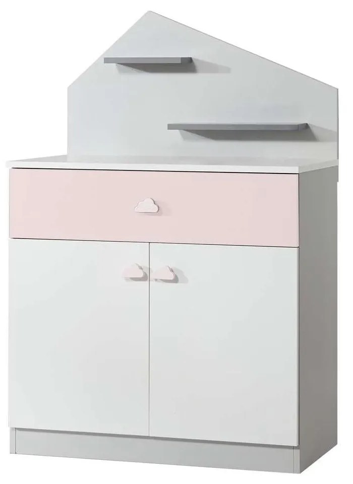 AYDER Komód gyerekeknek, Pink