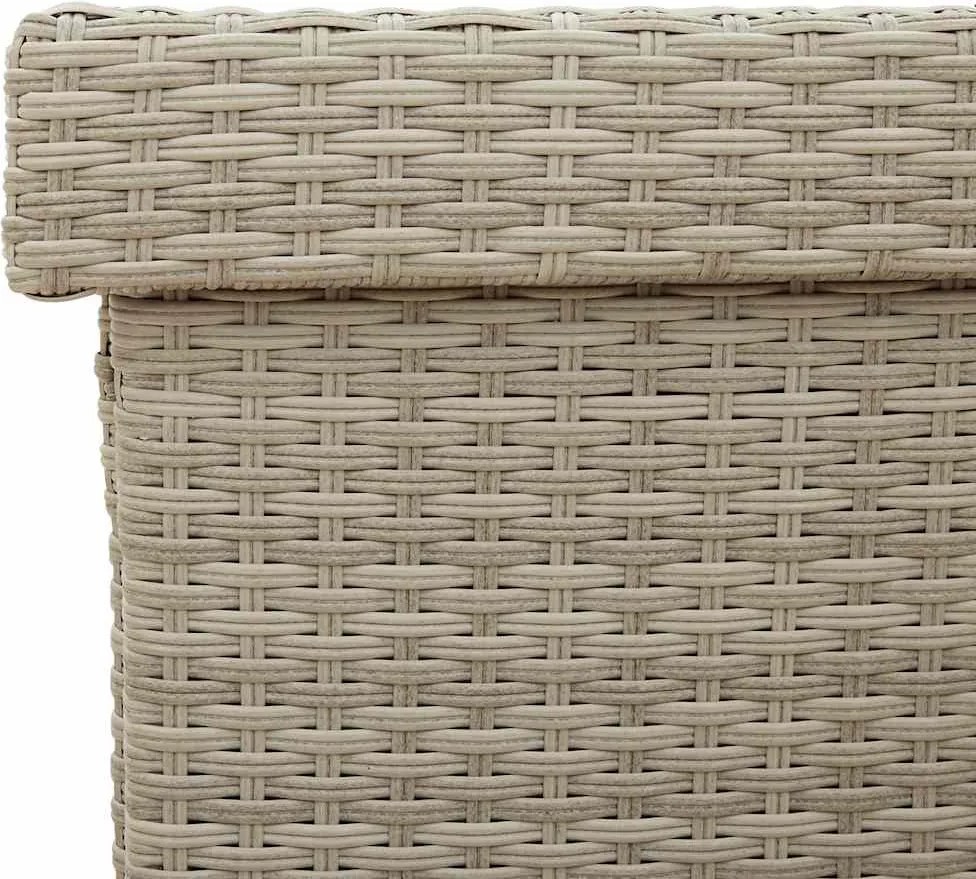 Kerti Tároló Doboz Kerekekkel Világosszürke 110X55X73 Cm