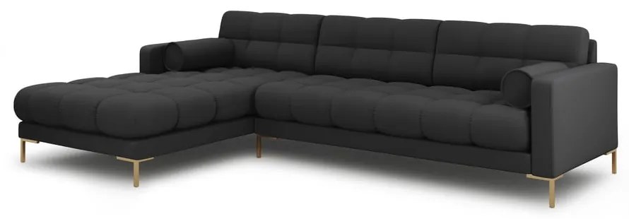 Sötétszürke sarokkanapé (bal oldali) Bali – Cosmopolitan Design