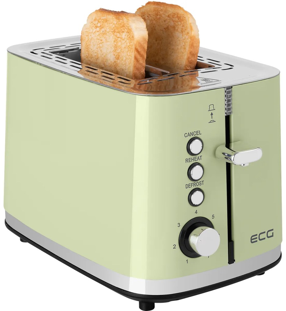 ECG ST 2766 Vintage Olive kenyérpirító sütő