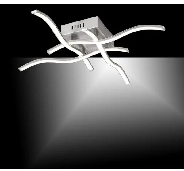 Leuchten Direkt 15131-55 - LED Felületre szerelhető csillár WAWE 4xLED/4,6W/230V matt króm