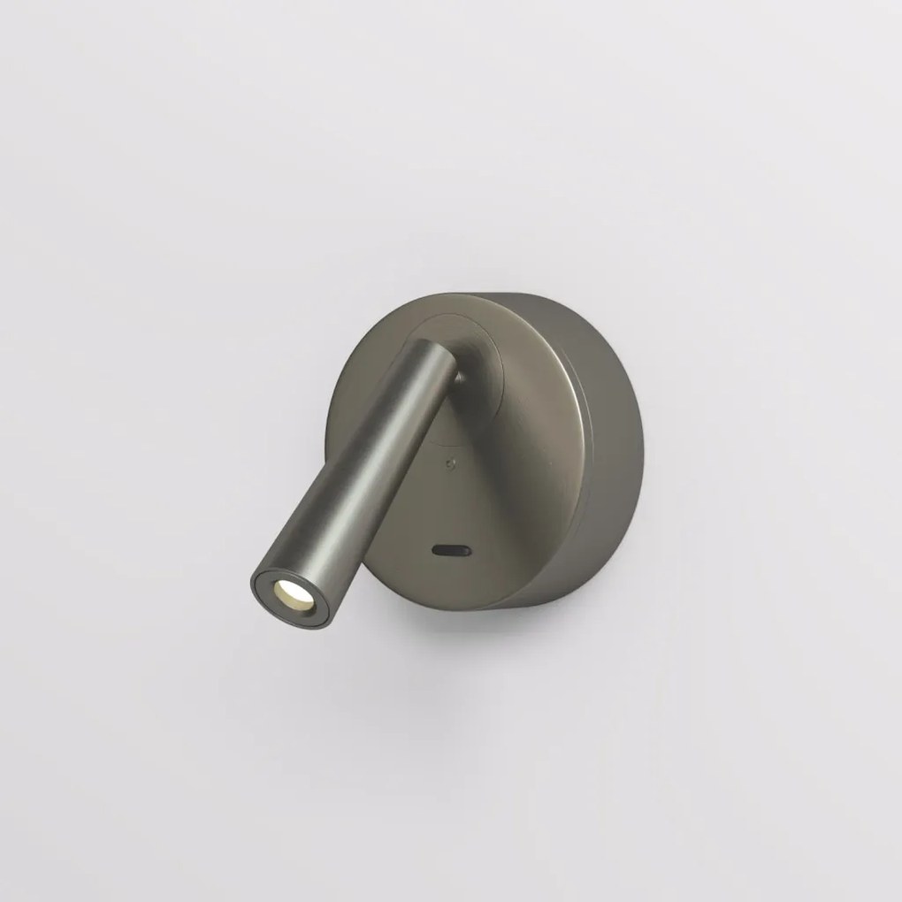 DK/EU-5072-DN Wall lamp SHINE WALL series, D104*H68, LED, IP20, 3000К, 3W, RA≥90, dark nickel color, aluminum — DK/EU-5072-DN