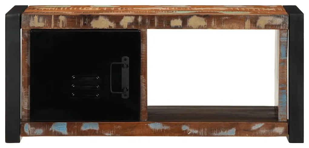 TV szekrény 80x30x35 cm tömörfa, újrahasznosított fa