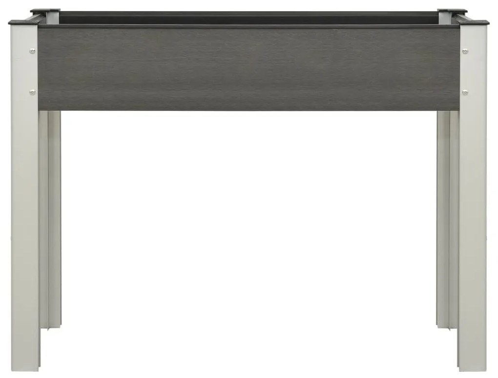 Szürke WPC kerti magaságyás 100 x 40 x 75 cm