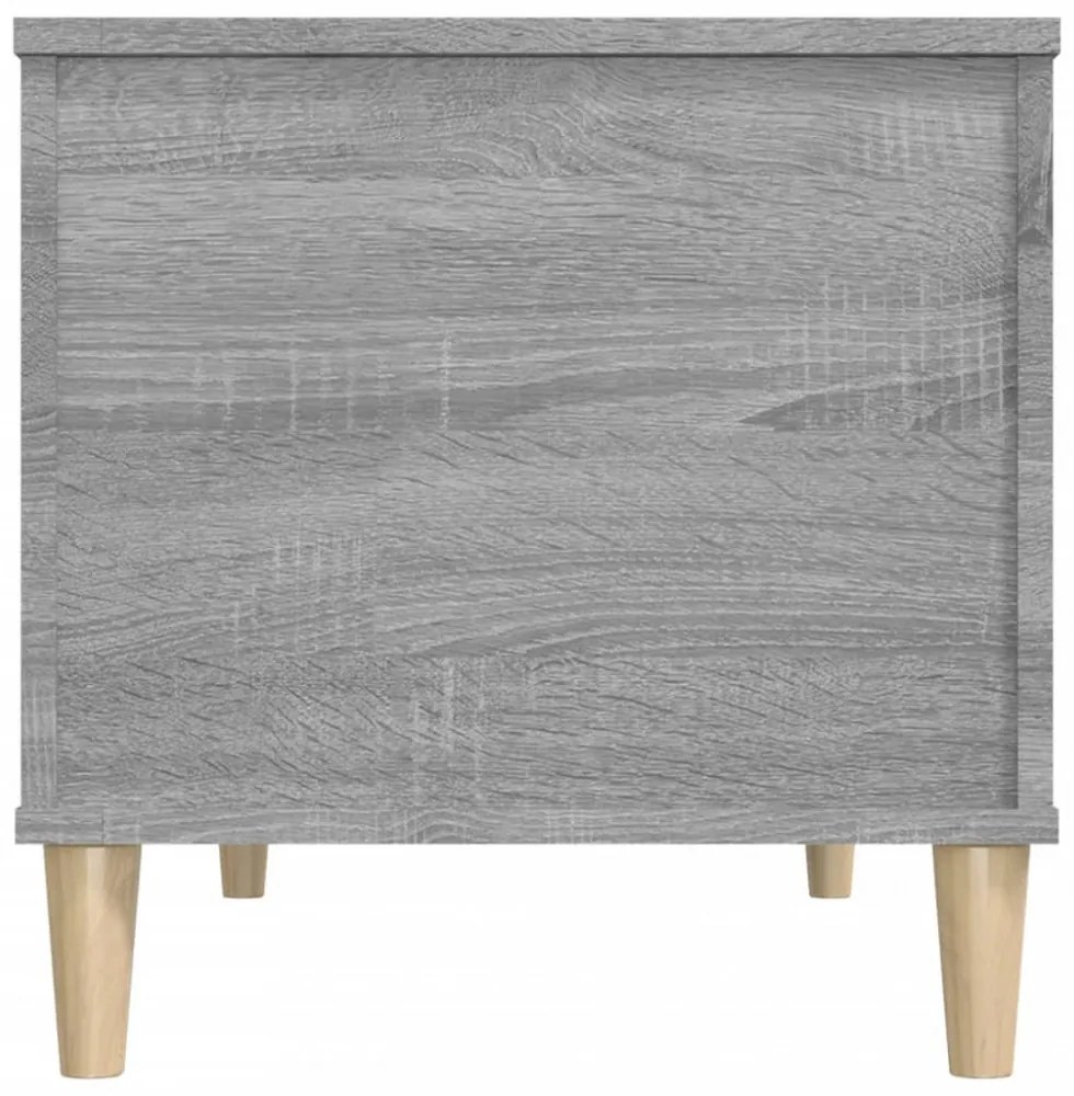 szürke sonoma színű szerelt fa dohányzóasztal 90x44,5x45 cm
