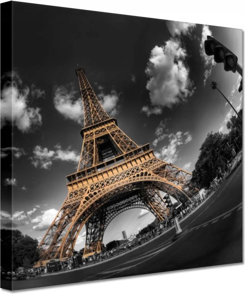 Festmények 20x20 Arany Eiffel-torony