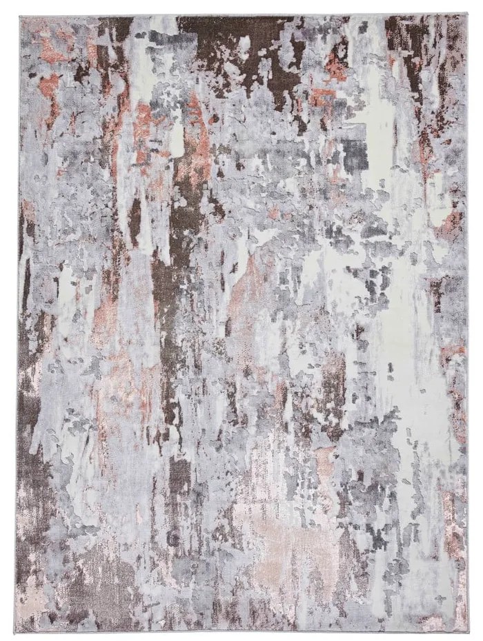 Apollo szürke-rózsaszín szőnyeg, 160 x 220 cm - Think Rugs