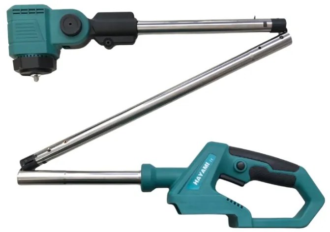 Akkus összecsukható fűkasza - HAYAMI HA-1037 + 2 akku + tartozékok