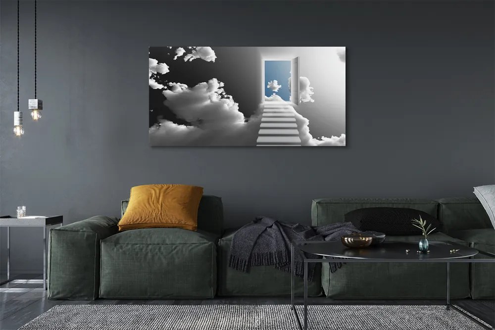 Canvas képek Sky lépcsőház ajtó 100x50 cm