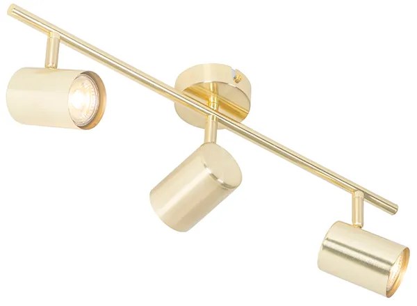 Modern mennyezeti lámpa sárgarézzel 3-lámpás állítható - Jeana