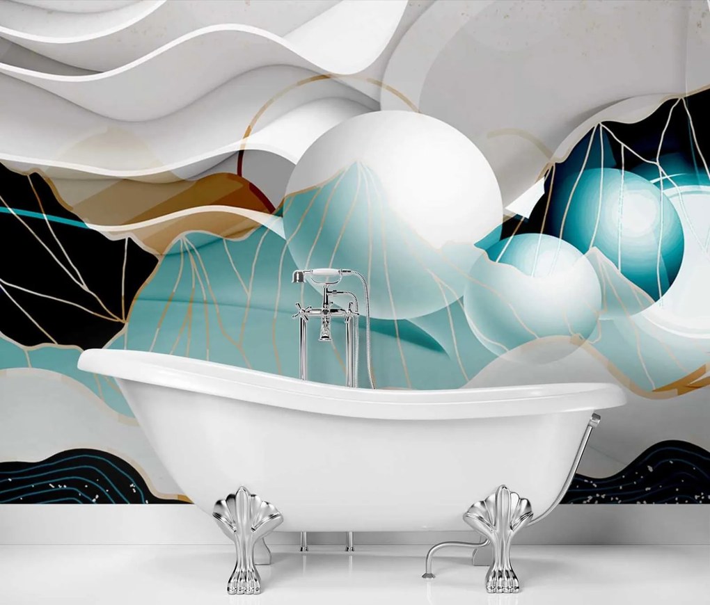 Gario Fotótapéta Absztrakció gömbökkel Anyag: Vlies, Méret: 450 x 315 cm