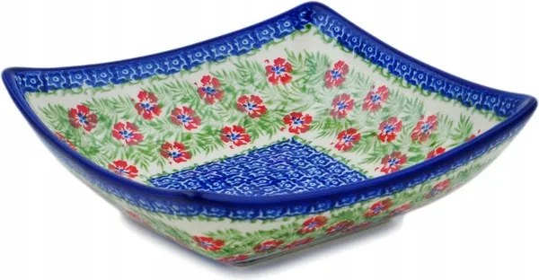 Négyzet alakú tál 20 cm Kerámia Boleszláv