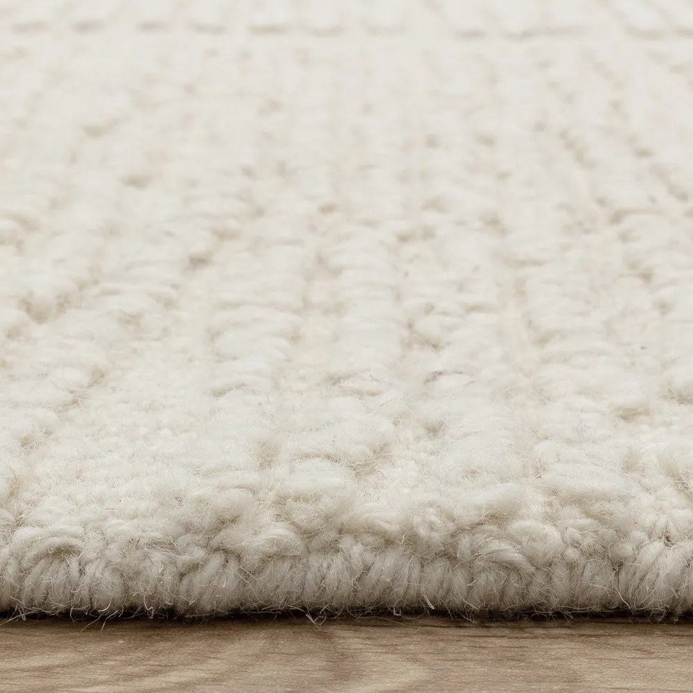 Elefántcsont színű kézi szövésű gyapjú szőnyeg 160x230 cm Zennith Column – Asiatic Carpets